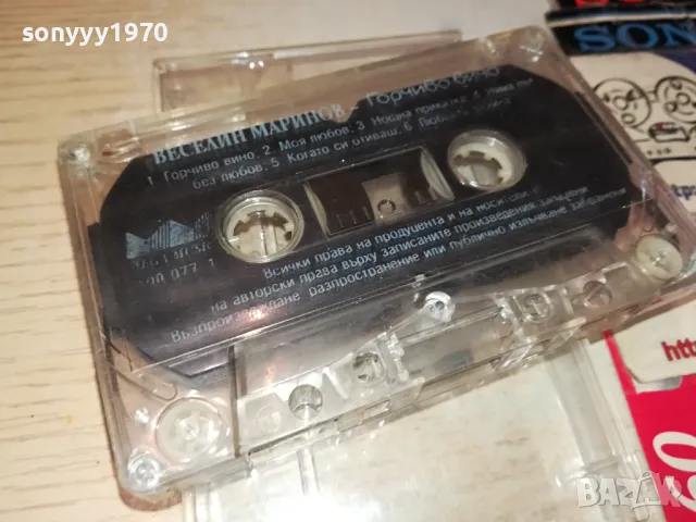 ВЕСЕЛИН МАРИНОВ ГОРЧИВО ВИНО-ОРИГИНАЛНА КАСЕТА 0604251845, снимка 5 - Аудио касети - 49784865