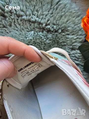 оригинални кецове н Karl Lagerfeld 36 номер и чанта, снимка 3 - Маратонки - 53511770