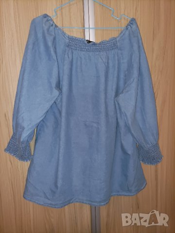 Дънкова блуза, снимка 3 - Блузи с дълъг ръкав и пуловери - 43914234
