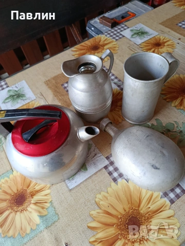 Алуминиева манерка,термус и чайник, снимка 3 - Антикварни и старинни предмети - 53454188