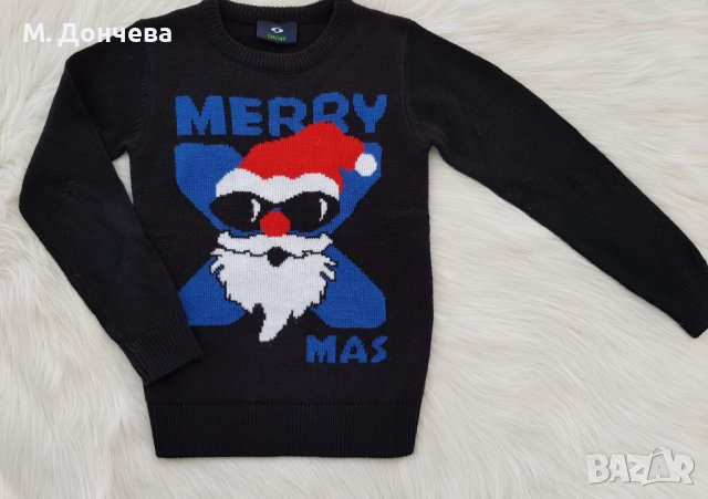 Коледен пуловер 9-10 години, снимка 8 - Детски пуловери и жилетки - 38168935