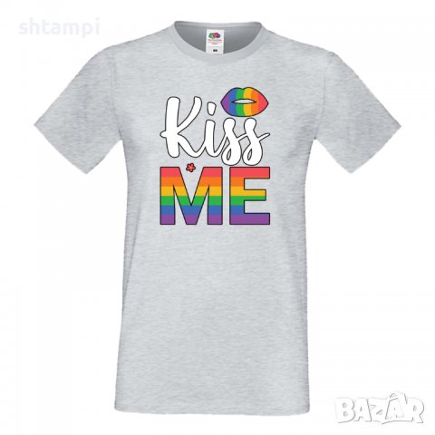 Мъжка тениска Kiss Me multicolor Прайд,Празник.Повод,Изненада, снимка 6 - Тениски - 37102936