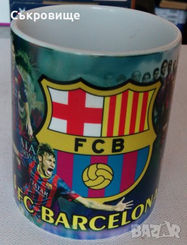 Чаша Барселона емблема и футболисти сувенир, снимка 2 - Колекции - 43859023