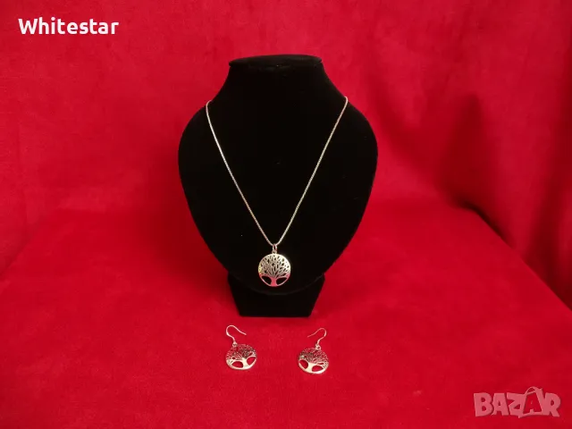 Посребрени бижута, снимка 3 - Колиета, медальони, синджири - 48857607