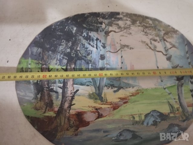 Стара картина-пейзаж, снимка 2 - Картини - 44067005