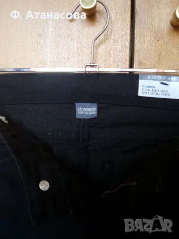 Нови черни дънки LC Waikiki, унисекс за 9-10 години, размер 134-140, с етикет, снимка 3 - Детски панталони и дънки - 49510747