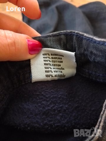 Топли ватирани детски дънки с пайети по джобовете, снимка 11 - Детски панталони и дънки - 43285777