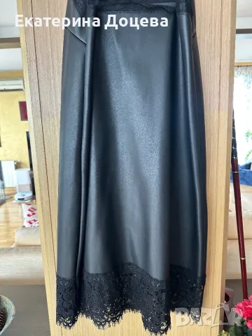 Рокля с кожен ефект Фетиш, снимка 4 - Рокли - 50076599