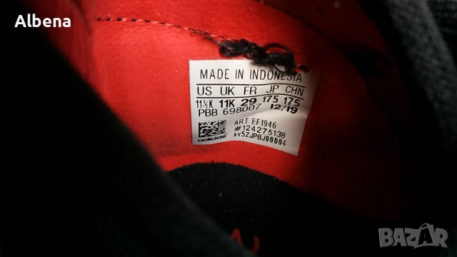 Adidas PREDATOR Kids Boots Размер EUR 29 / UK 11K детски бутонки 141-12-S, снимка 18 - Детски джапанки - 37472954