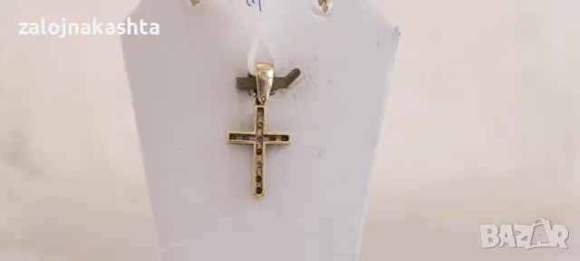 Златен кръст-1,16гр/14кр, снимка 3 - Колиета, медальони, синджири - 49489916