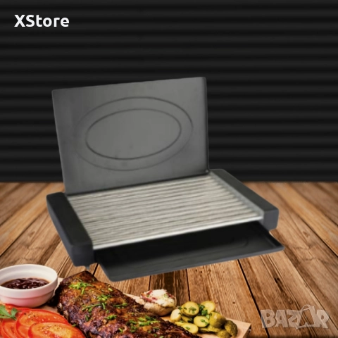 Скара с капак Rosberg R51015M, 1800W, 12 тръбни ребра, плот за готвене 35x22 см, тавичка за мазнина, снимка 5 - Други стоки за дома - 51995596