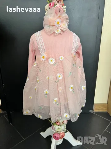 Бебешки рокли с лента за глава, снимка 2 - Бебешки рокли - 49214924