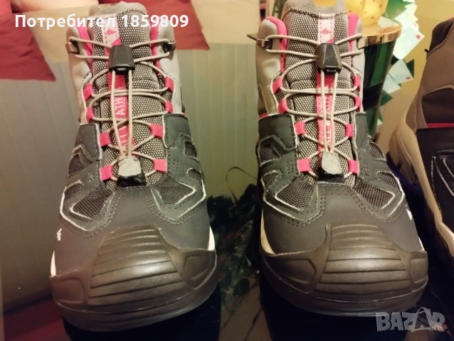 Детски водоустойчиви туристически обувки QUECHUA CROSSROCK MID, снимка 3 - Детски боти и ботуши - 53026329