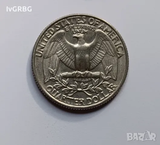 1/4 долар САЩ 1981 Четвърт долар САЩ 25 цента 1981 Америка, снимка 3 - Нумизматика и бонистика - 50278739