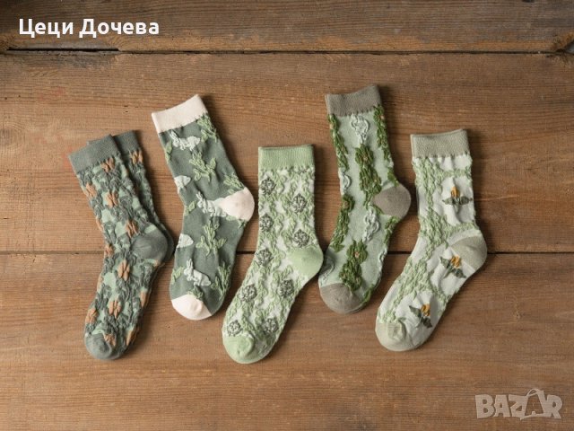 Дамски чорапи ретро , снимка 7 - Дамски чорапи - 43094883