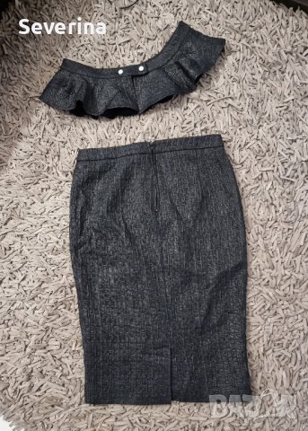 Patrizia pepe *Нова, молив пола с колан пеплум 42, снимка 12 - Поли - 44116163