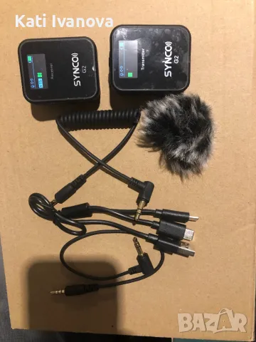 SYNCO G2 A1 2.4G безжична петлична микрофонна система за DSLR смартфон Vlog, снимка 8 - Микрофони - 47868290