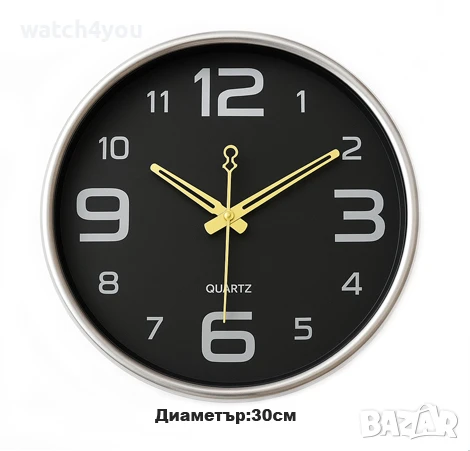 НОВ КАЧЕСТВЕН СТЕНЕН ЧАСОВНИК. СТЕННИ ЧАСОВНИЦИ С ГОЛЕМИ ЦИФРИ.WALL CLOCK. STENEN CHASOVNIK, снимка 5 - Стенни часовници - 21680510