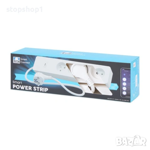Смарт удължител LSC Smart Connect, 4 гнезда, бял, 1,5 м, съвместим с Alexa и Google Assistant, снимка 2 - Разклонители и удължители - 53234267
