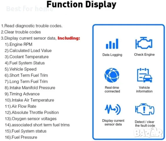 Професионален уред за автодиагностика Vgate Icar PRO 2.0, снимка 4 - Аксесоари и консумативи - 48549147