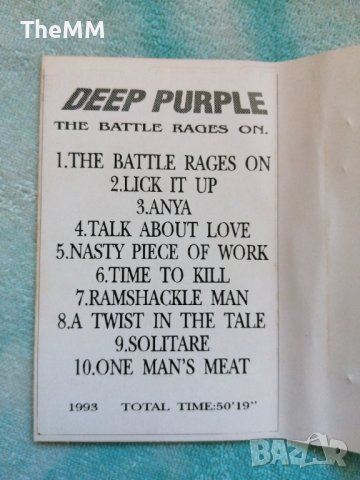 Deep Purple - The Battle Rages On, снимка 3 - Аудио касети - 44018522