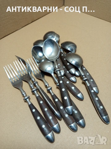 Комплект Стари Маркови Лъжици С Вилици., снимка 7 - Антикварни и старинни предмети - 50967383