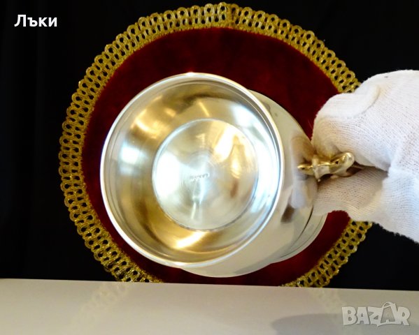 Английски бронзов бокал,халба,чаша,барок. , снимка 8 - Антикварни и старинни предмети - 35649549