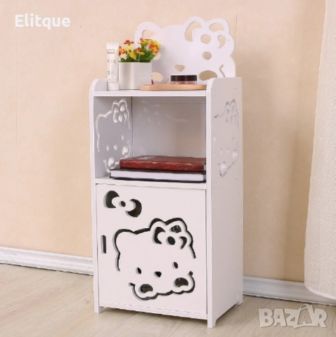 Нощно шкафче и етажерка за баня 2 в 1