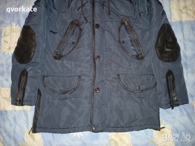 Тъмно синьо яке на ZARA MAN , снимка 4 - Якета - 39042226