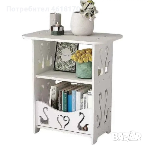 Маса за балкон или офис с три нива на съхранение изработена от устойчива на износване pvc материал, снимка 3 - Маси - 52038092