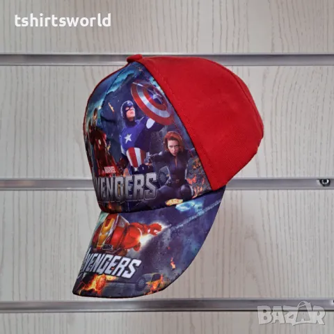 Нова детска шапка с козирка с героите от Отмъстителите (The Avengers), снимка 2 - Шапки, шалове и ръкавици - 47676630