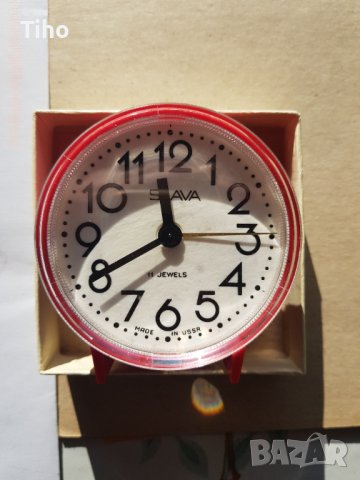 Часовник " Слава", снимка 2 - Антикварни и старинни предмети - 39101749