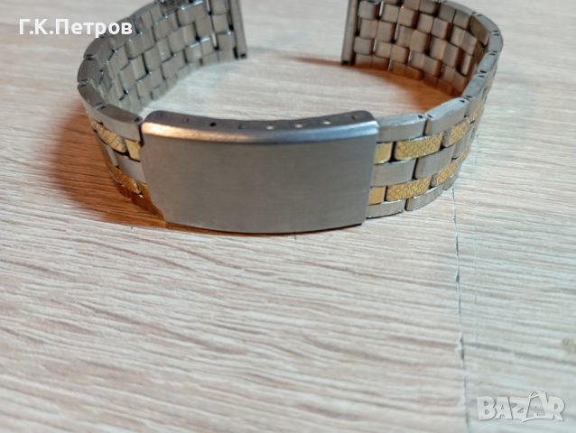 Стоманена верижка за часовник-20мм, снимка 6 - Каишки за часовници - 44898799