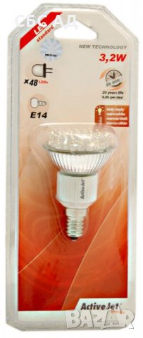 LED лампа Active Jet AJE-4814W/E14, снимка 2 - Крушки - 27979016