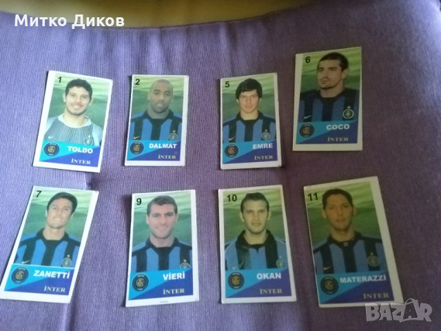 Футболни картички за албум на Манчестър Юнайтед-Реал М-Интер-Ювентус 2002година, снимка 5 - Футбол - 32973682