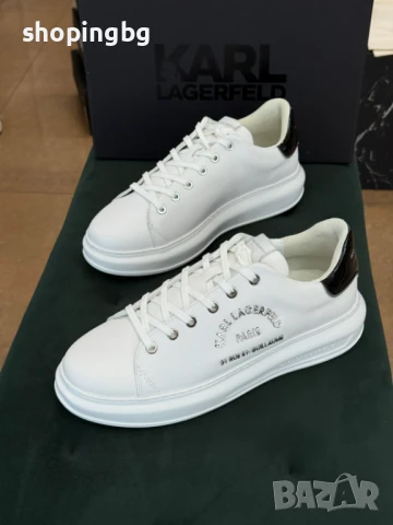 Мъжки сникърси KARL LAGERFELD KL52538 Бял 42-43  265 лв., снимка 4 - Спортно елегантни обувки - 51050083
