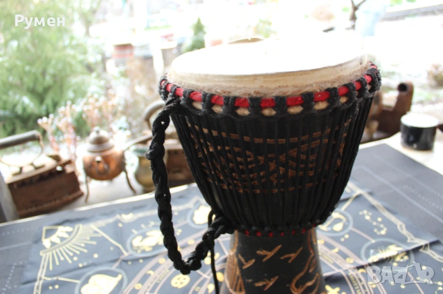 Африканска тарамбука (Djembe), снимка 9 - Антикварни и старинни предмети - 53480254