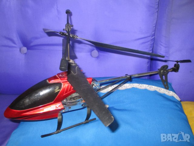 Радио управляем 50см хеликоптер с жироскоп и LED светлини, вертолет, дрон, снимка 5 - Влакчета, самолети, хеликоптери - 38766744