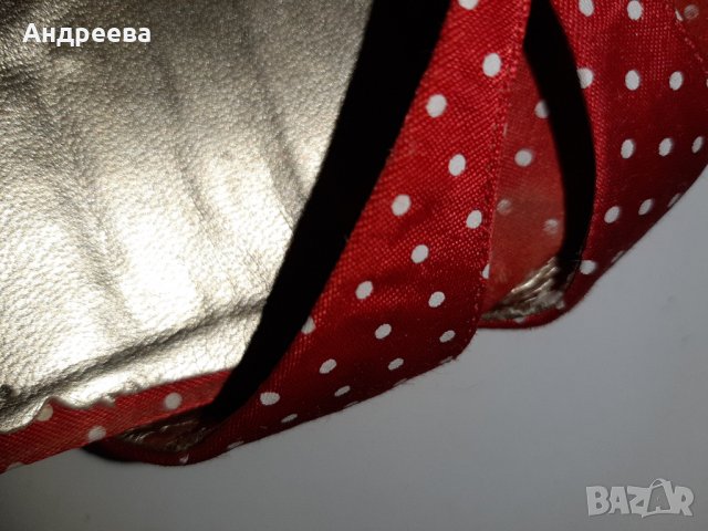 Сандали Lorena - ток, ефектни, червени на точки , снимка 6 - Дамски обувки на ток - 26976614