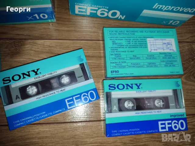 Аудио касети SONY EF60 , снимка 4 - Аудио касети - 47563742