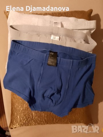 3 чифта мъжки боксерки,H&M,размер L + подарък тениска