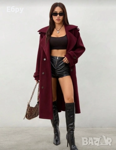 Палто- цвят бордо, снимка 2 - Други - 52333506