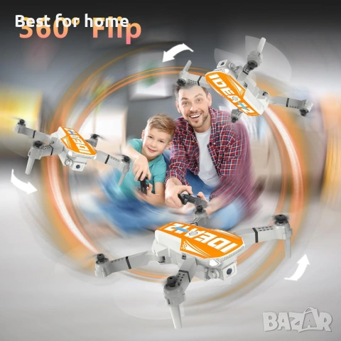 LE-IDEA Дрон с камера 1080P HD за възрастни, двойна камера 360°, снимка 7 - Дронове и аксесоари - 53573296