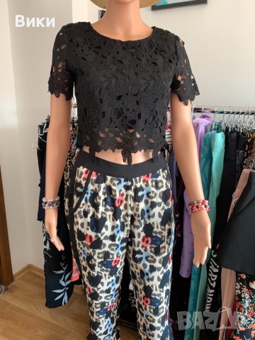 Черна блуза