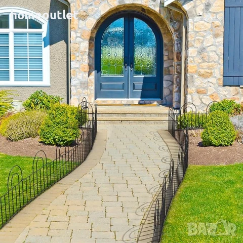 Модулна декоративна ограда за двор, 14 части ELEVENS A-HW89003, снимка 4 - Огради и мрежи - 50983006