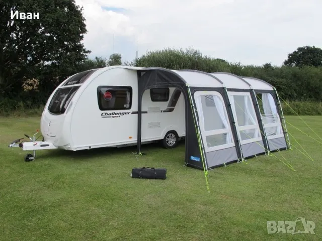 Универсален форселт за каравана Kampa Rally Pro 390 (poled). Размери 390/250см, снимка 2 - Палатки - 49823525