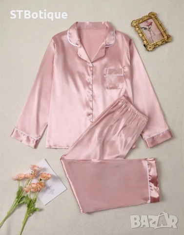 🌙✨ Елегантен дамски сатенен комплект от STBoutique ✨🌙 💋, снимка 9 - Пижами - 52209985