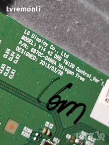 Платка T-CONTROL BOARD 6870C-0469A 6871L-3398A for 42 inc DISPLAY VES420UNDL-2D-N03, снимка 2 - Части и Платки - 48244697