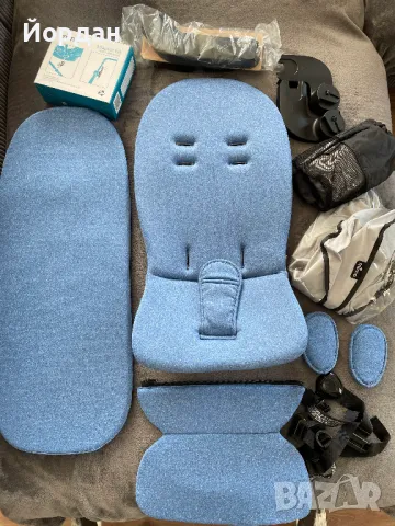 Mima Xari Sport Denim Black 2в1 - Бебешка Количка, снимка 6 - Детски колички - 48130483