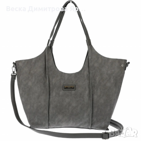 Дамска чанта от еко велур и к. – елегантен и практичен модел (бордо), снимка 9 - Чанти - 52574265